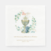 50ste Jubileum Aquarel Kelk Servetten (Voorkant)