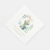 50ste Jubileum Aquarel Kelk Servetten (Hoek)