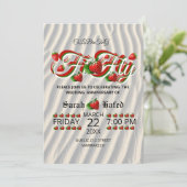 50ste Jubileum Berry Invitation, Golden Wedding Kaart (Staand voorkant)