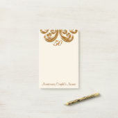50ste Jubileum cadeau voor grootouders Post-it® Notes (Op bureau)