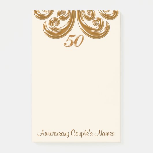 50ste Jubileum cadeau voor grootouders Post-it® Notes (Voorkant)