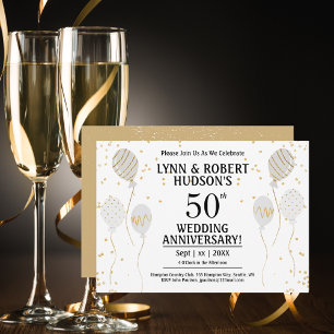 50ste Jubileum Elegant Gold Kaart