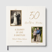 50ste Jubileum gastenboek – Ivoor & Gold (Voorkant)