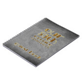 50ste Jubileum-gebitsbord voor weddenschappen Notitieboek (Linkerzijde)