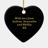 50ste Jubileum - Golden Wedding Ceramic Ornament (Achterkant)