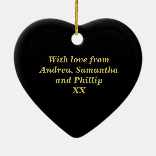 50ste Jubileum - Golden Wedding Ceramic Ornament (Achterkant)