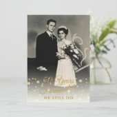 50ste jubileum JAAR IN FOREVER Hernieuwing van gel Kaart (Staand voorkant)