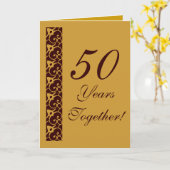 50ste Jubileum Kaart van Janz (Gele Bloem)