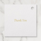 50ste Jubileum met weddenschap Golden Leaves Bedankjes Labels (Achterkant)