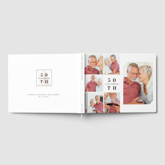 50ste Jubileum Multiple Grid Fotocollage Gastenboek (Volledig)