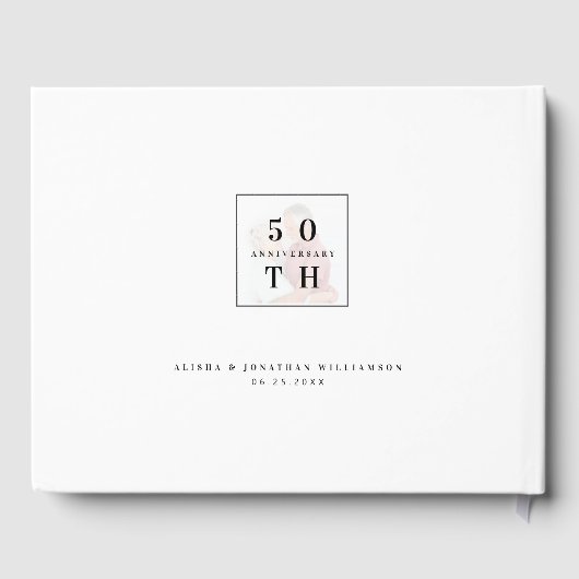 50ste Jubileum Multiple Grid Fotocollage Gastenboek (Achterkant)