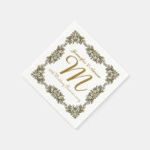 50ste Jubileum-papier voor weddenschappen Servet (Hoek)