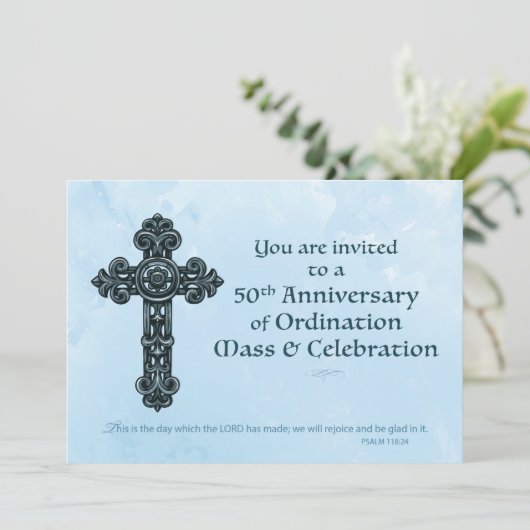 50ste Jubileum priester, Orn Kaart (Staand voorkant)