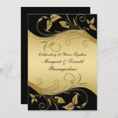 50ste Jubileum uitnodigen voor bruiloft Kaart (Voorkant / Achterkant)