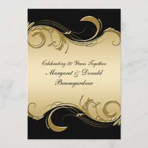  50ste Jubileum uitnodigen voor bruiloft Kaart