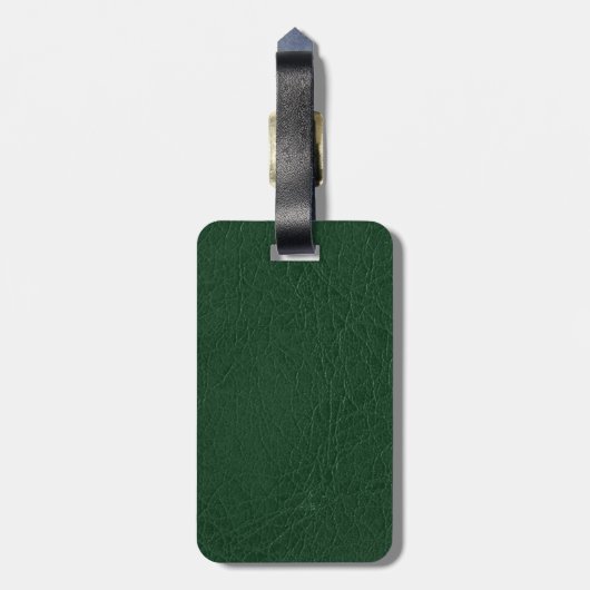 50ste Jubileum van de Ordination Green Leather Kij Bagagelabel (Achterkant verticaal)