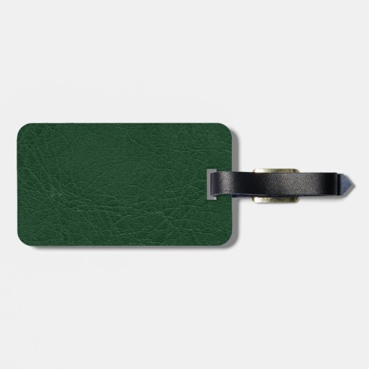 50ste Jubileum van de Ordination Green Leather Kij Bagagelabel (Achterkant horizontaal)