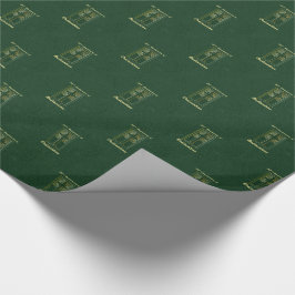 50ste Jubileum van de Ordination Green Leather Kij Cadeaupapier