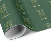 50ste Jubileum van de Ordination Green Leather Kij Cadeaupapier (Rol Hoek)