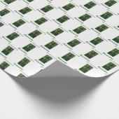 50ste Jubileum van de Ordination Green Leather Kij Cadeaupapier (Hoek)