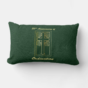 50ste Jubileum van de Ordination Green Leather Kij Kussen