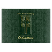 50ste Jubileum van de Ordination Green Leather Kij Snijplank (Voorkant)