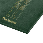 50ste Jubileum van de Ordination Green Leather Kij Snijplank (Hoek)
