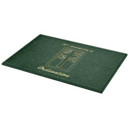 50ste Jubileum van de Ordination Green Leather Kij Snijplank