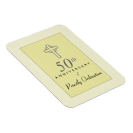 50ste Jubileum van de priester met ingegraveerd kr Magneet