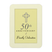 50ste Jubileum van de priester met ingegraveerd kr Magneet (Verticaal)