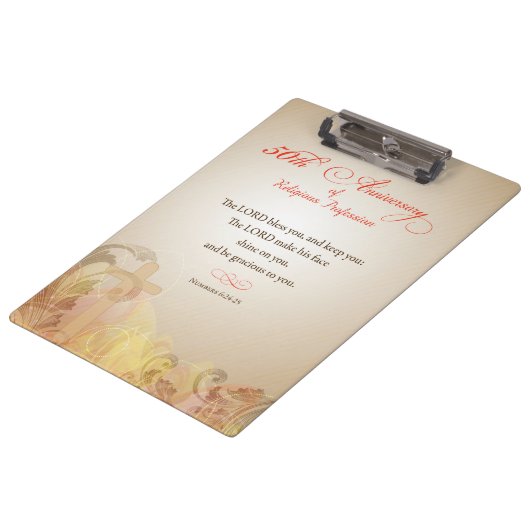 50ste Jubileum van het godsdienstberoep, Nun Klembord (Gekanteld)