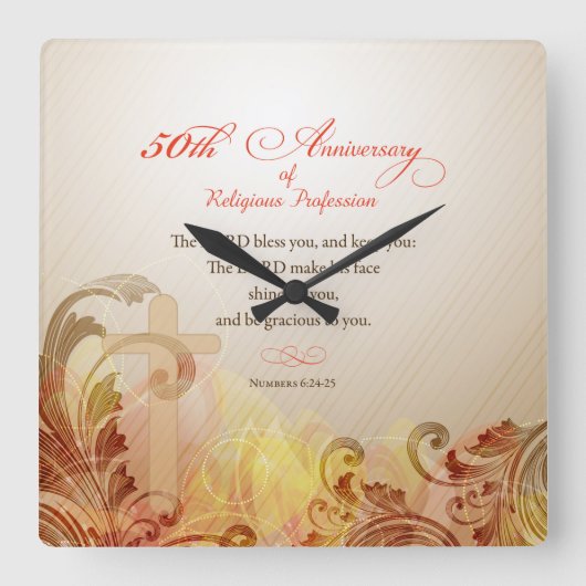 50ste Jubileum van het godsdienstberoep, Nun Vierkante Klok (Voorkant)