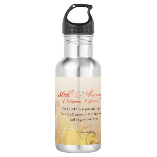 50ste Jubileum van het godsdienstberoep, Nun Waterfles (Voorkant)