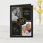 50ste Jubileum van het huwelijk Uitnodiging (Gele Bloem)