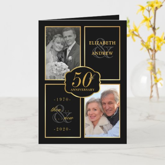 50ste Jubileum van het huwelijk Uitnodiging (Gele Bloem)