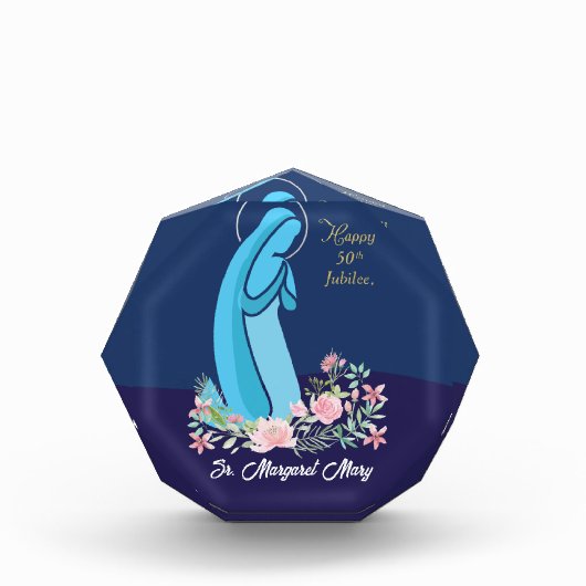 50ste Jubileum van het religieuze leven Nun roze v Fotoblokken (Voorkant)