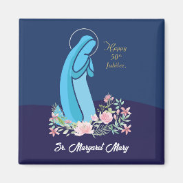 50ste Jubileum van het religieuze leven Nun roze v Magneet