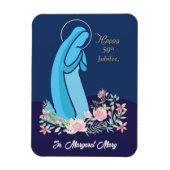 50ste Jubileum van het religieuze leven Nun roze v Magneet (Verticaal)