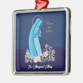 50ste Jubileum van het religieuze leven Nun roze v Metalen Ornament (Links)