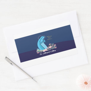 50ste Jubileum van het religieuze leven Nun roze v Rechthoekige Sticker