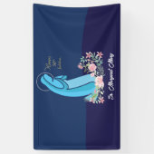 50ste Jubileum van het religieuze leven Nun roze v Spandoek (Verticaal)