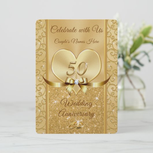 50ste Jubileum van het Weddenschap Vernieuwing Wot Kaart (Staand voorkant)