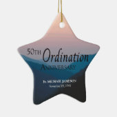 50ste Jubileum van Orde gefeliciteerd Keramisch Ornament (Rechts)