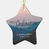 50ste Jubileum van Orde gefeliciteerd Keramisch Ornament (Links)