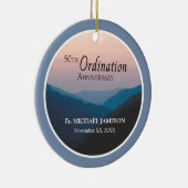 50ste Jubileum van Orde gefeliciteerd Keramisch Ornament (Rechts)