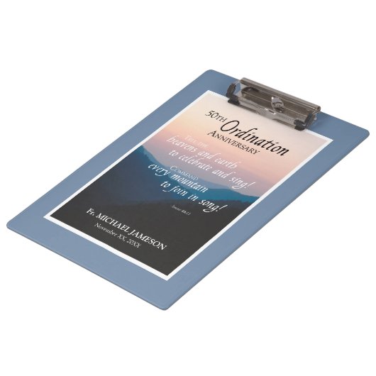 50ste Jubileum van Orde gefeliciteerd Klembord (Gekanteld)