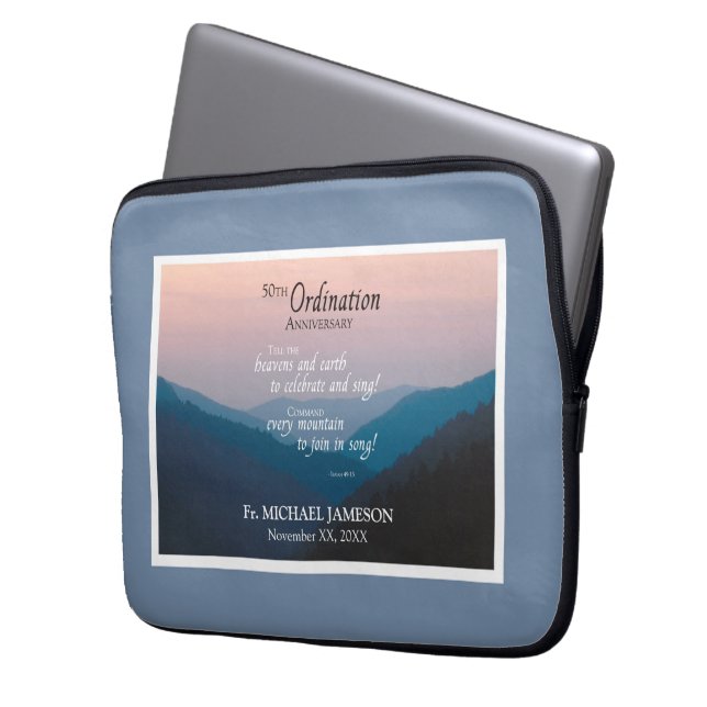 50ste Jubileum van Orde gefeliciteerd Laptop Sleeve (Voorkant Links)