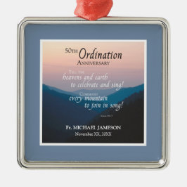 50ste Jubileum van Orde gefeliciteerd Metalen Ornament