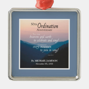 50ste Jubileum van Orde gefeliciteerd Metalen Ornament