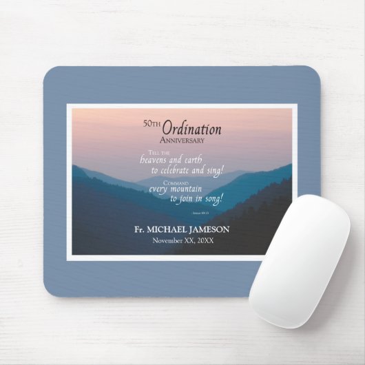 50ste Jubileum van Orde gefeliciteerd Muismat (Met muis)